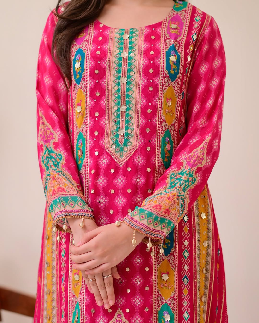 Pink Shanti Anarkali Suit — photo 4
