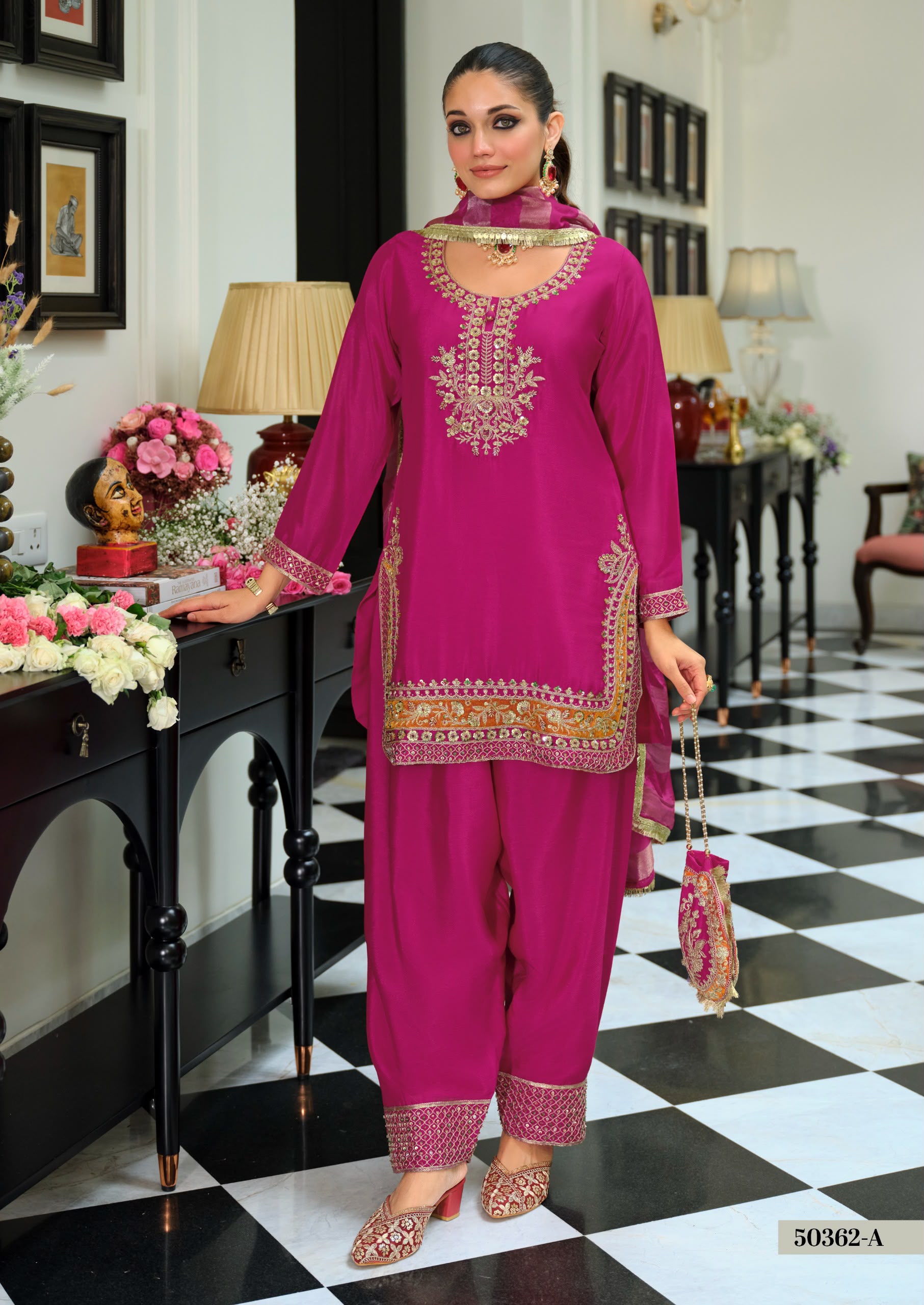 Chinon Farshi Salwar Suit with Dupatta — photo 13