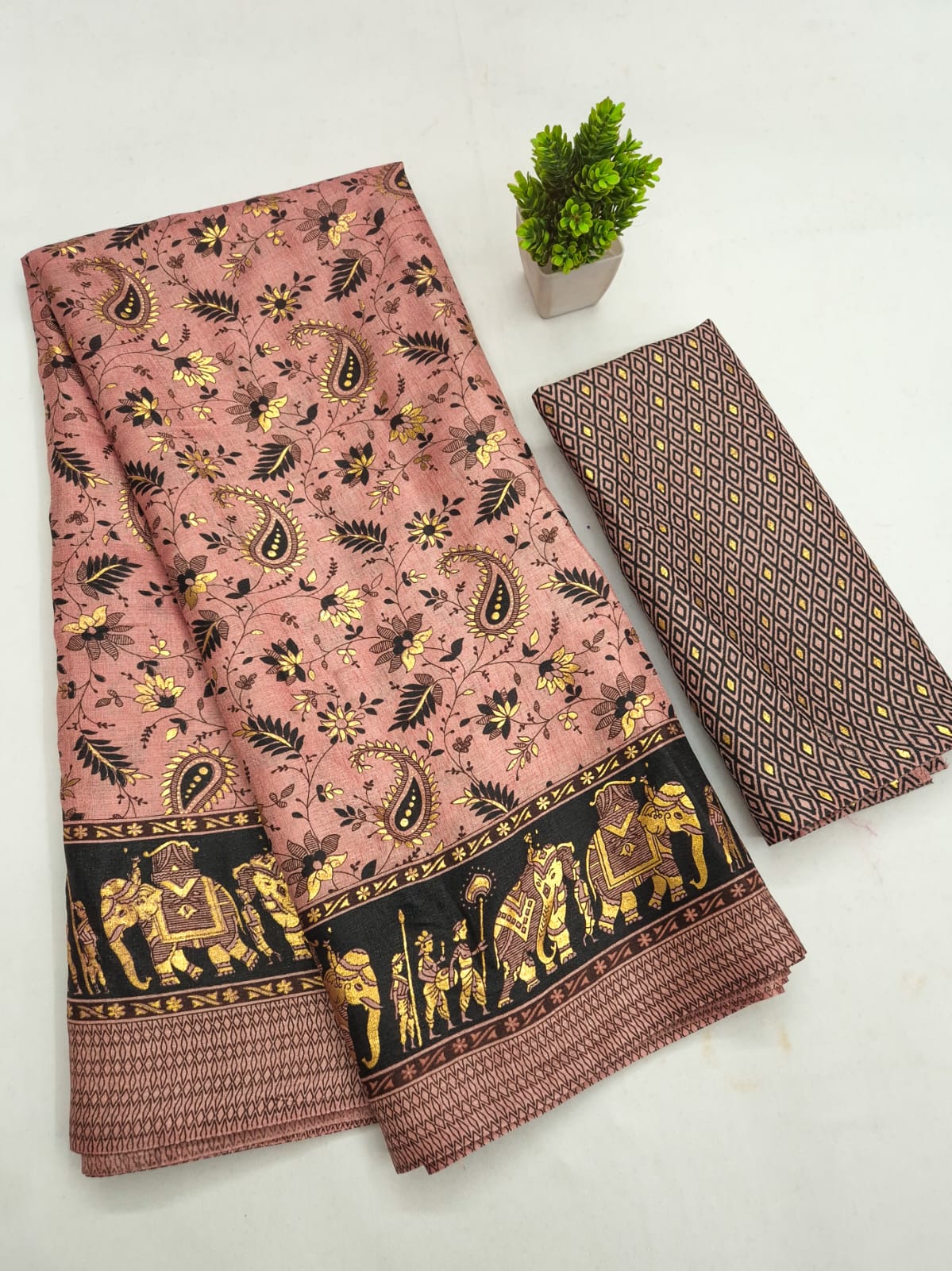 Pure Khadi Cotton Printed Saree — photo 7