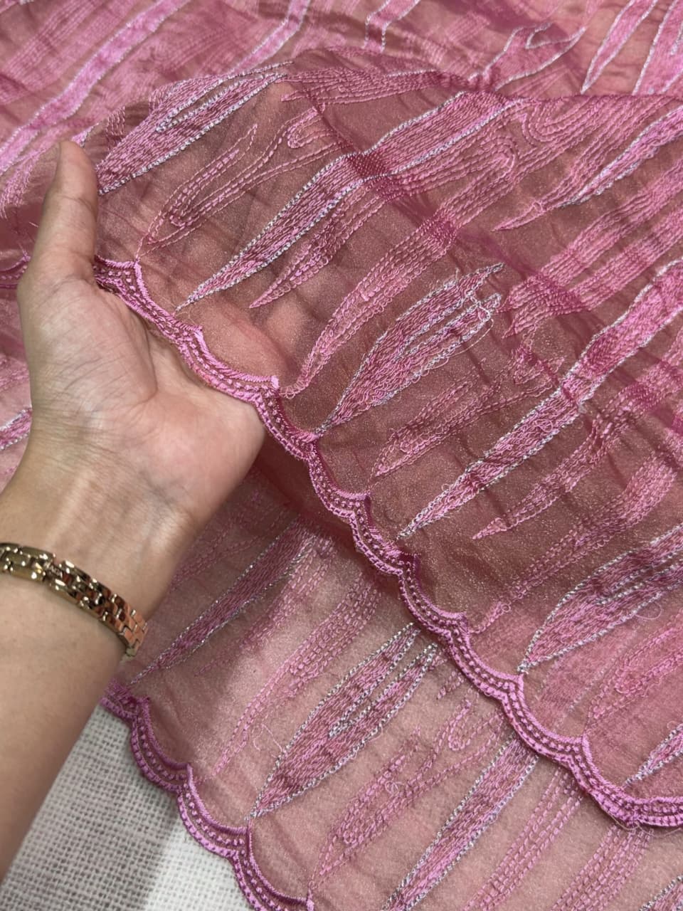 Turkish Organza Style Muscut Silk Saree — photo 9