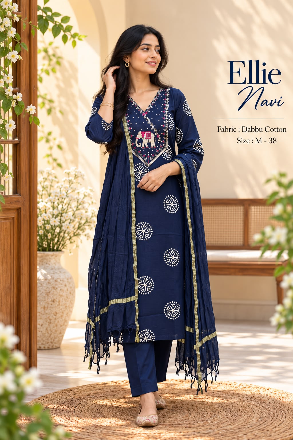 Dabbu Cotton Straight Kurta Set — photo 6