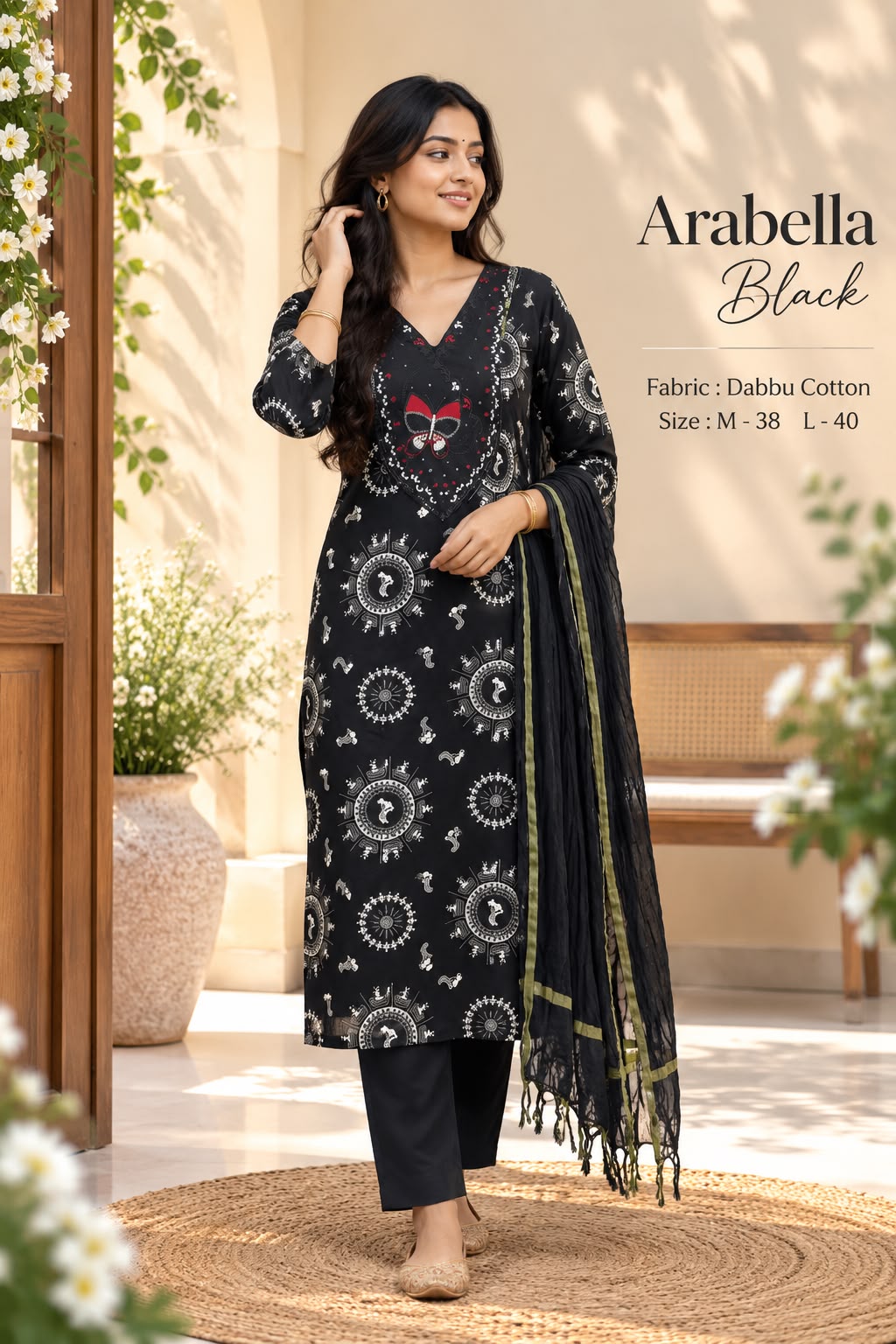 Dabbu Cotton Straight Kurta Set — photo 10