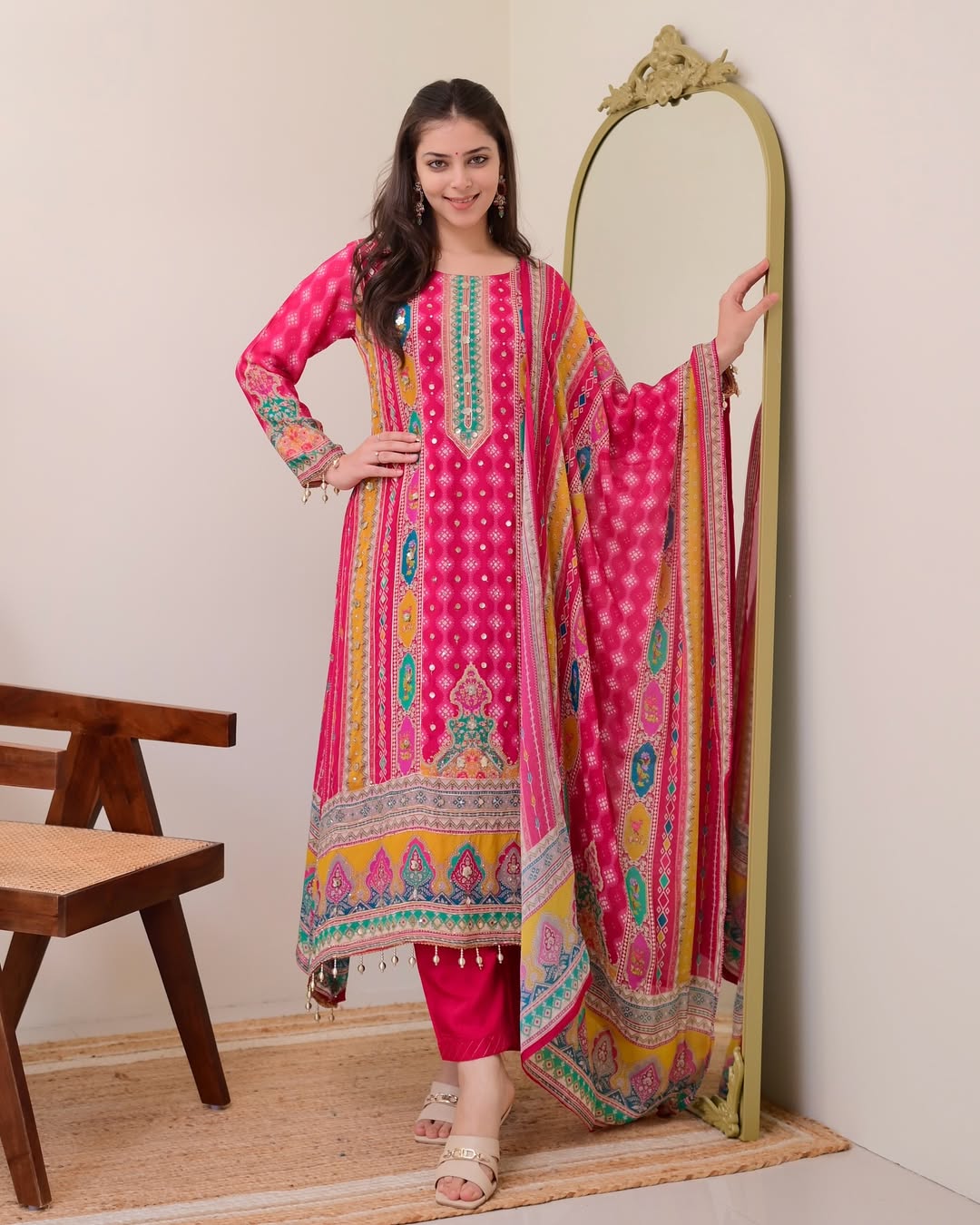 Pink Shanti Anarkali Suit — photo 5